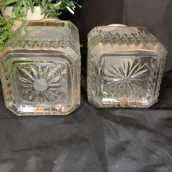 Set of 2 Koeze large and small clear glass canisters - Picture 8 of 9